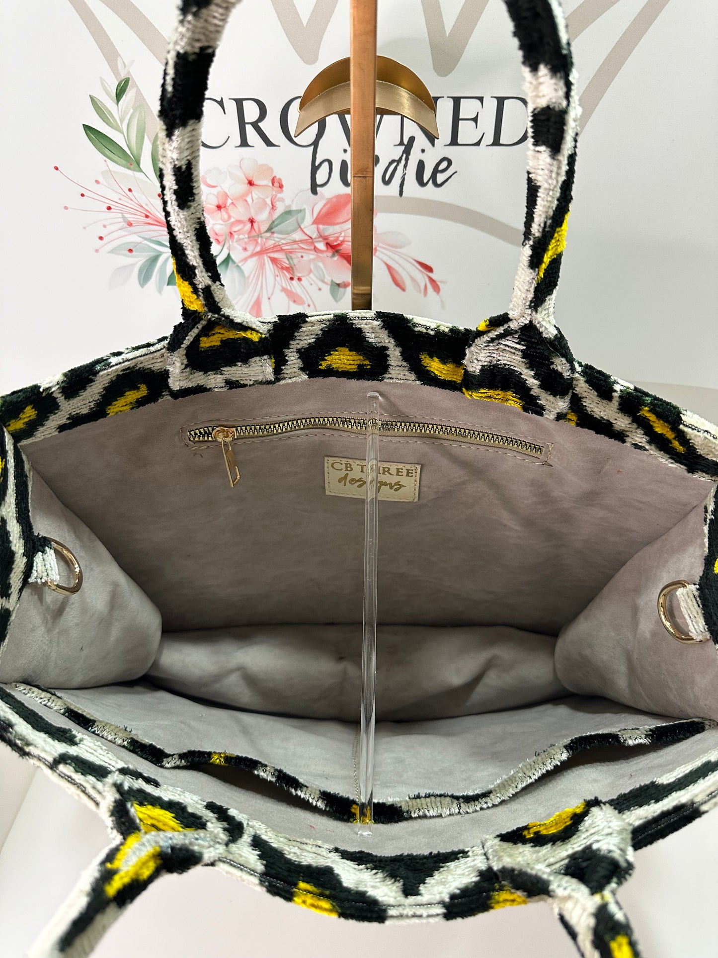 Leopard Print Medium Ikat Tote